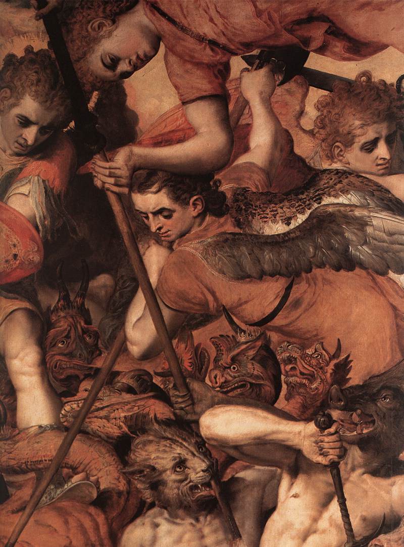 The Fall of the Rebellious Angels (detail) dg